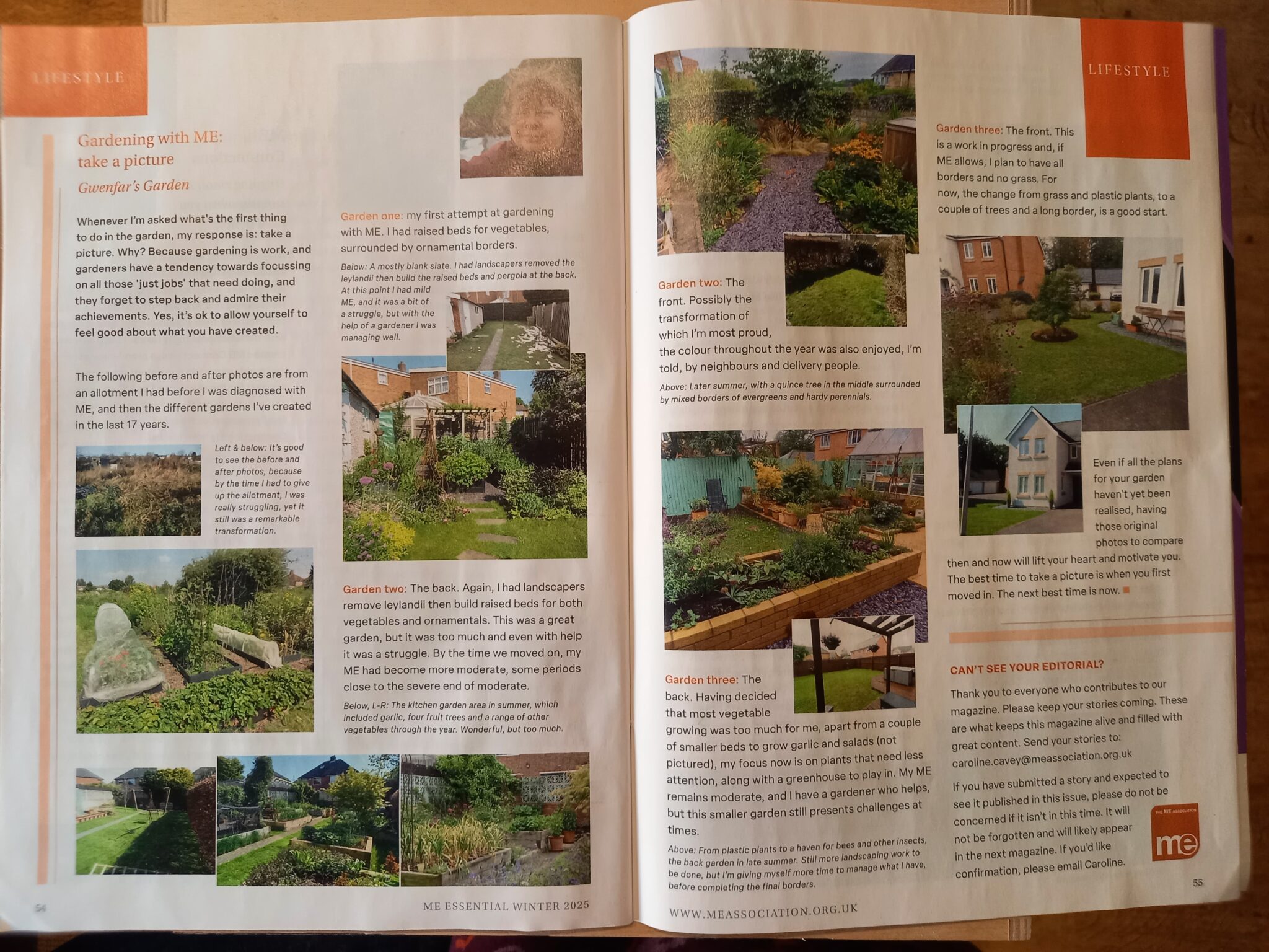 A photo from the ME Essential magazine of the article below.